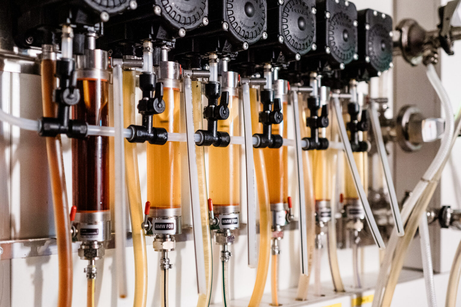 Hopfengut_2024 (6) Hochwertige Getränkeleitungen von FHE GASTRO in einer Brauerei, die eine optimale Verteilung von Getränken sicherstellen – speziell entwickelt für die Anforderungen der professionellen Gastronomie.